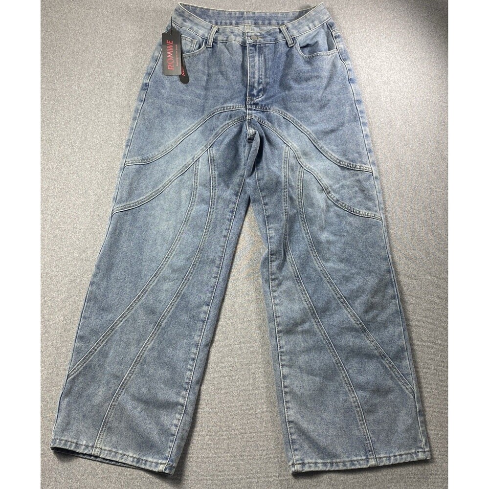 ROMWE men’s Jeans wide legs Size L 8/10 NWT